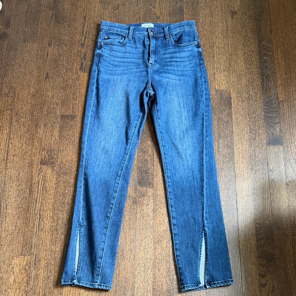 Pistola denim with with split hem detail.